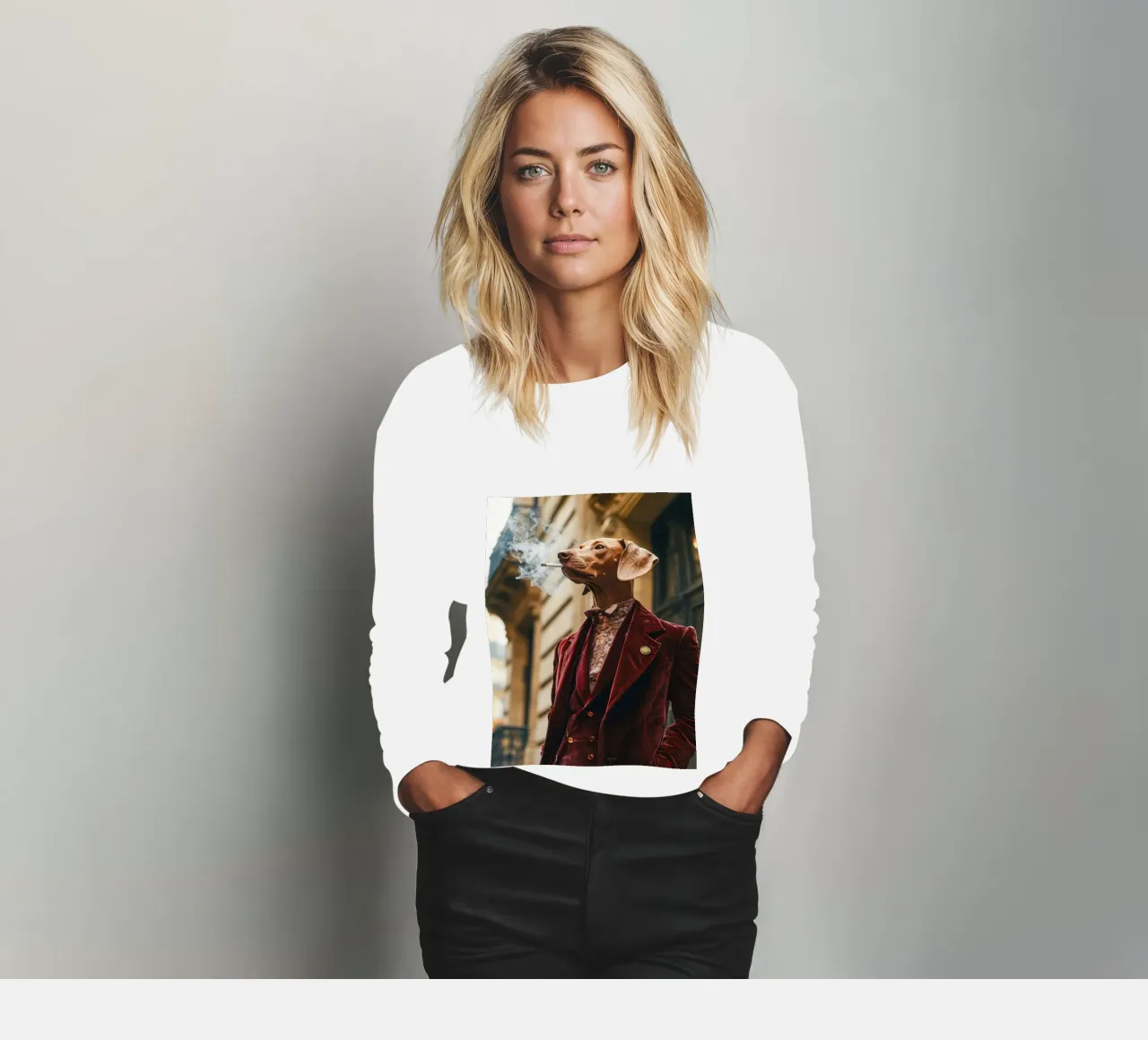 Octave sweatshirt van Affiches Chien Originales – Dogland