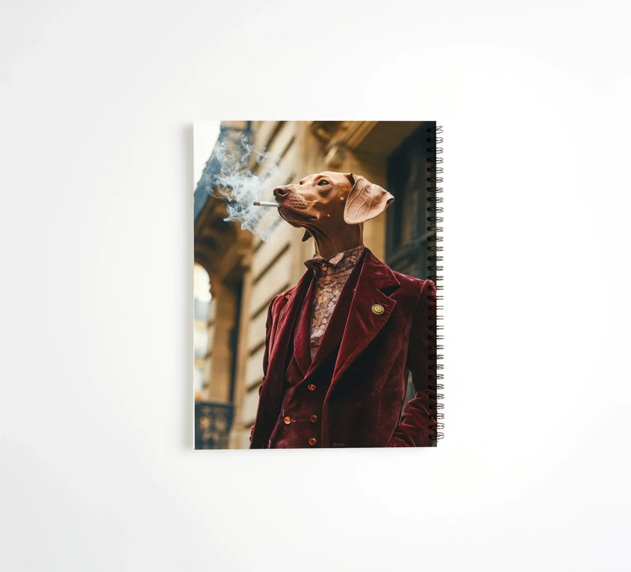 Octave spiral notebook by Affiches Chien Originales – Dogland