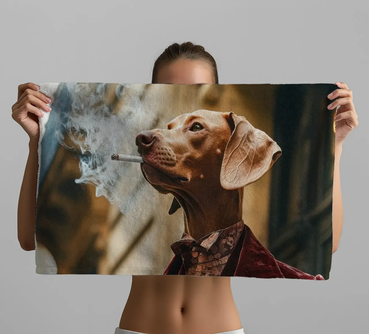 Octave asciugamano da bagno da Affiches Chien Originales – Dogland