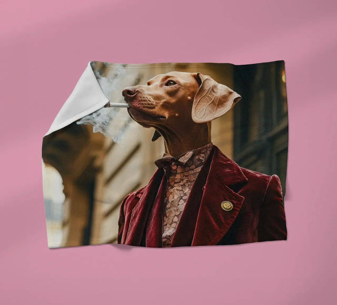 Octave coperta in pile da Affiches Chien Originales – Dogland