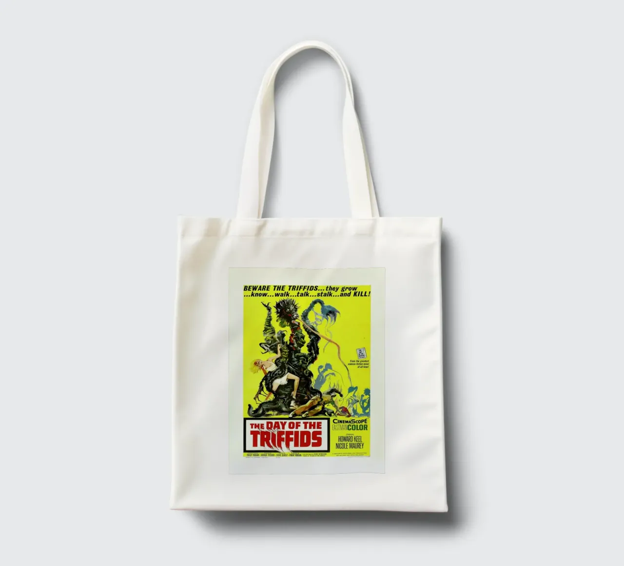 ‘The Day of the Triffids’ Retro Movie Poster borsa in juta da Gallery Print and Art Limited