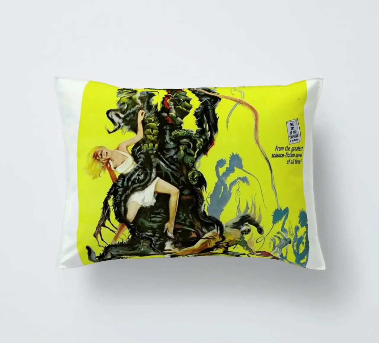 ‘The Day of the Triffids’ Retro Movie Poster cuscino da Gallery Print and Art Limited