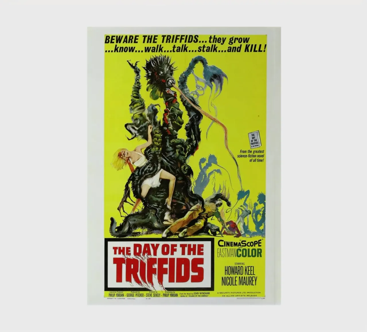 ‘The Day of the Triffids’ Retro Movie Poster notebook by Gallery Print and Art Limited
