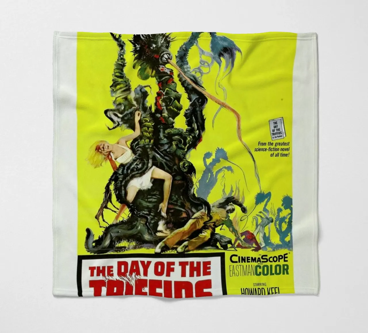 ‘The Day of the Triffids’ Retro Movie Poster coperta in pile da Gallery Print and Art Limited
