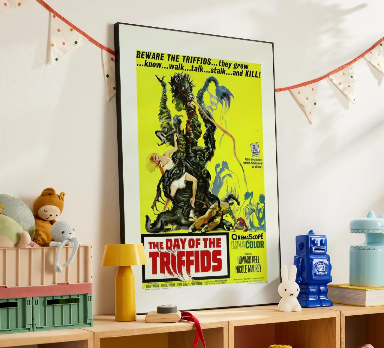 ‘The Day of the Triffids’ Retro Movie Poster alluminio dibond da Gallery Print and Art Limited