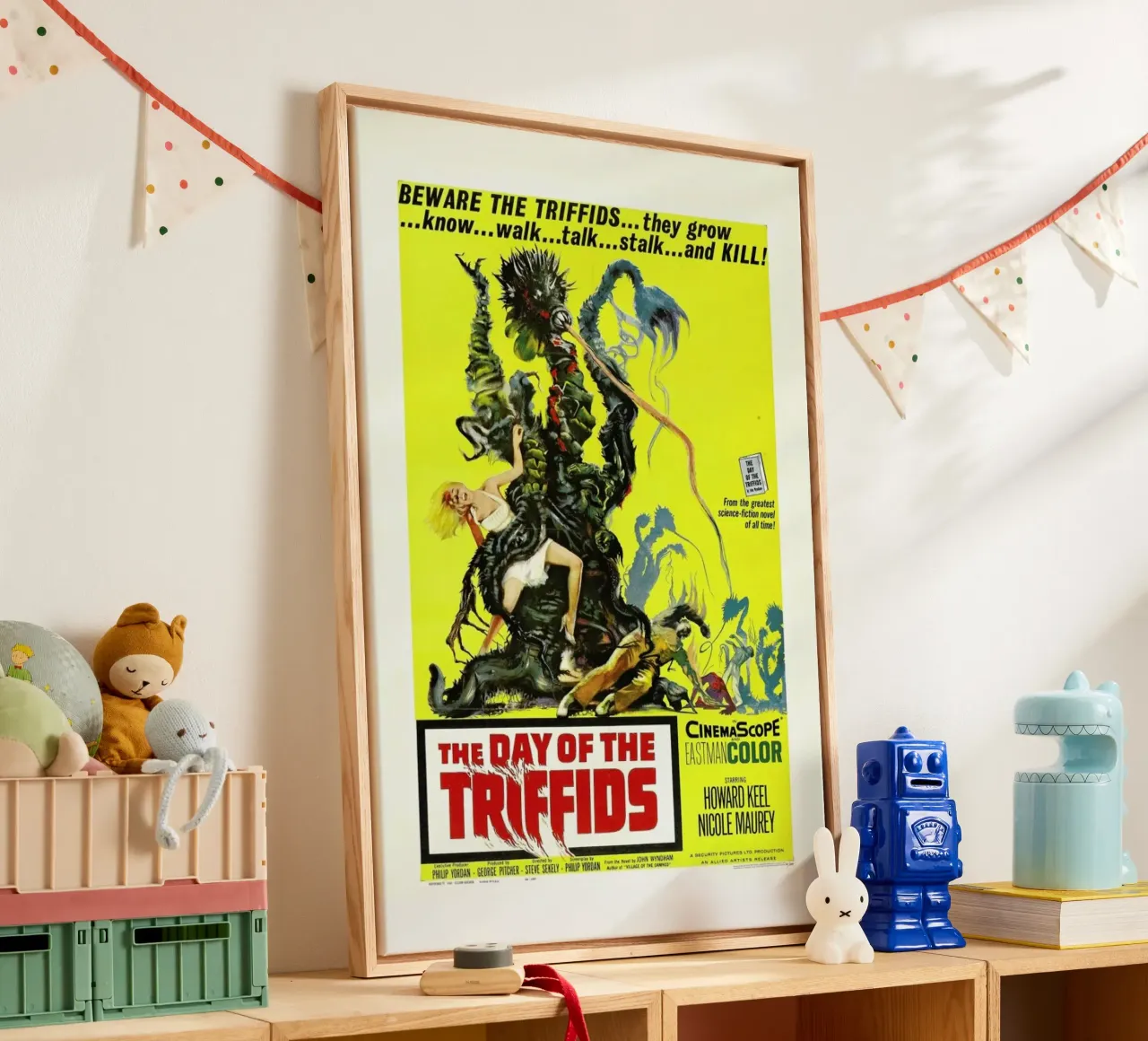 ‘The Day of the Triffids’ Retro Movie Poster tela da Gallery Print and Art Limited