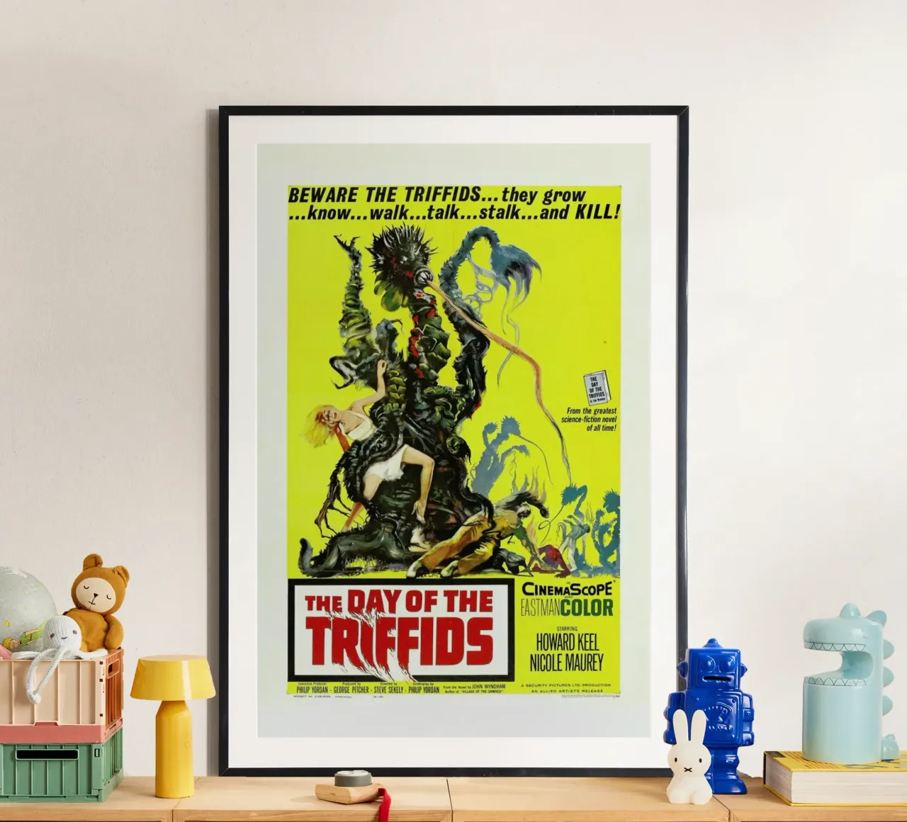‘The Day of the Triffids’ Retro Movie Poster carta hahnemühle da Gallery Print and Art Limited