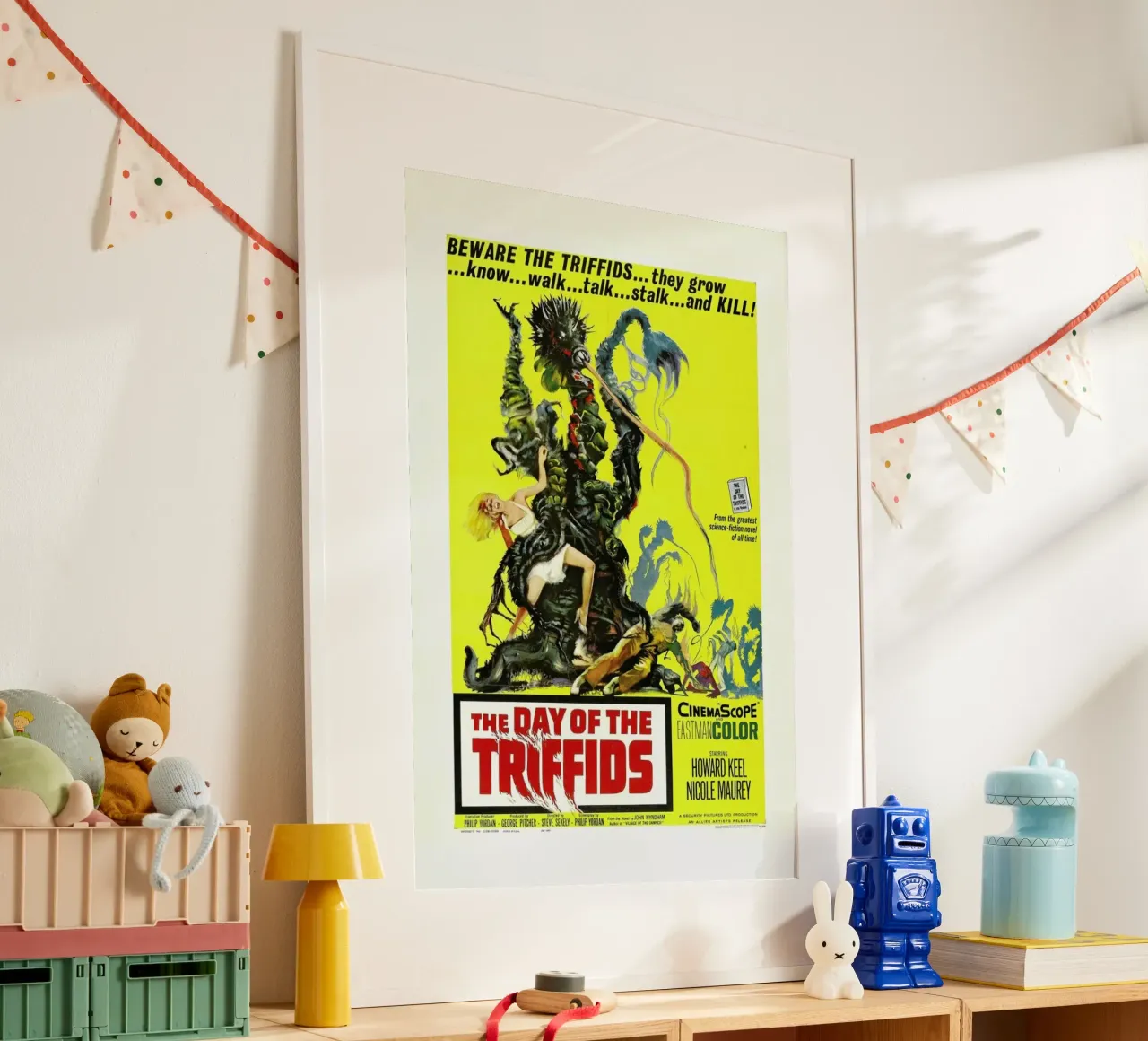 ‘The Day of the Triffids’ Retro Movie Poster carta hahnemühle da Gallery Print and Art Limited