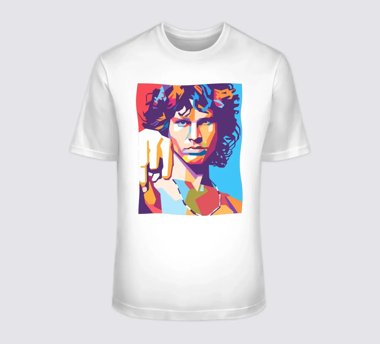 Stile artistico di Jim Morrison WPAP t-shirt da Hantamrata