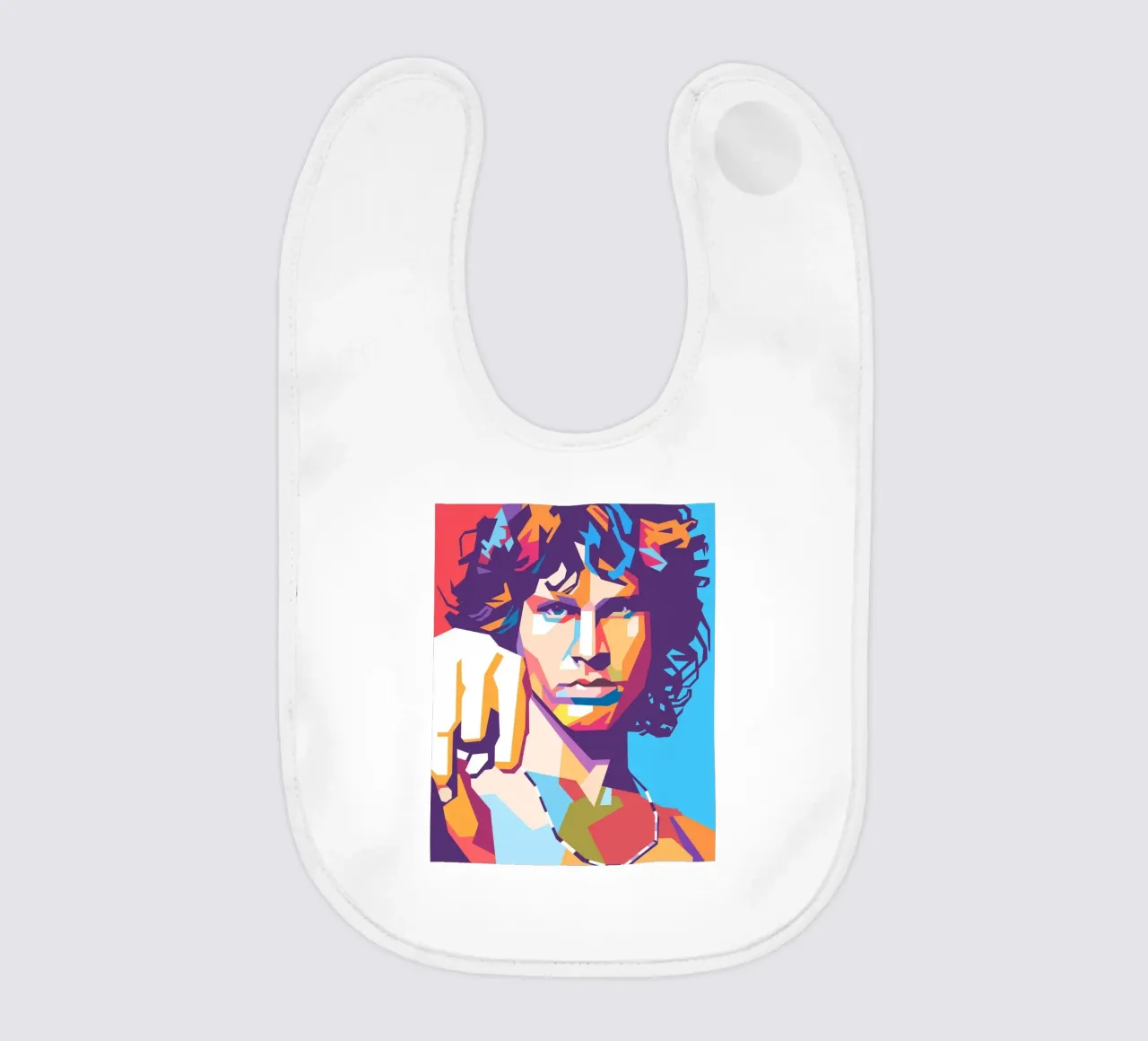 Stile artistico di Jim Morrison WPAP bavaglino da Hantamrata