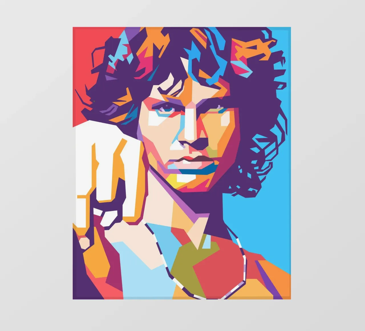 Stile artistico di Jim Morrison WPAP pellicola backlit da Hantamrata
