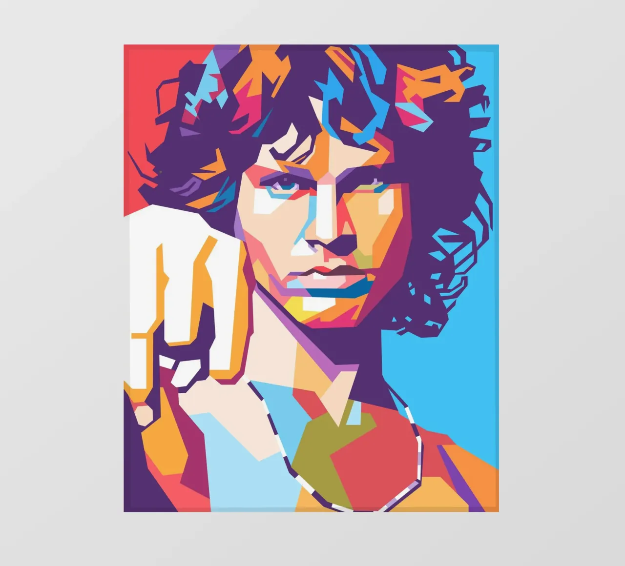 Stile artistico di Jim Morrison WPAP telo in pvc da Hantamrata