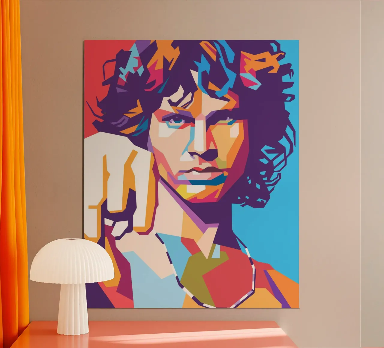 Stile artistico di Jim Morrison WPAP carta hahnemühle da Hantamrata