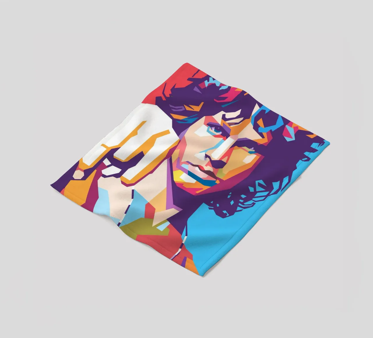 Stile artistico di Jim Morrison WPAP coperta in pile da Hantamrata