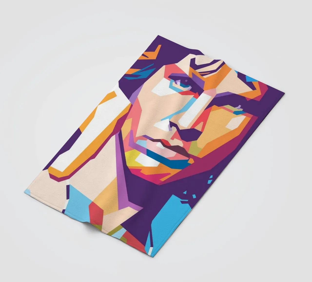 Stile artistico di Jim Morrison WPAP coperta in pile da Hantamrata
