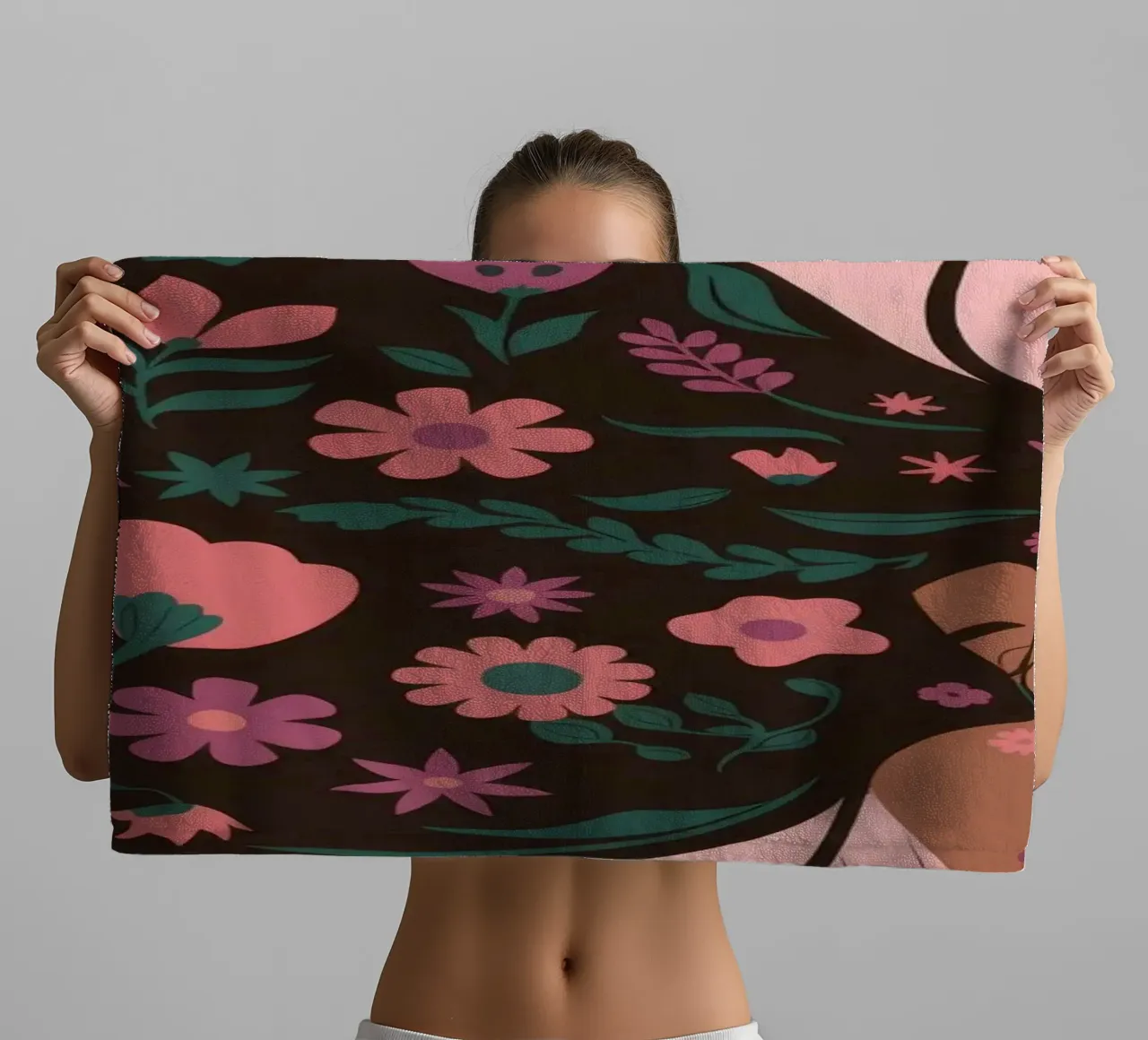 Serenità floreale asciugamano da bagno da Prism Palette