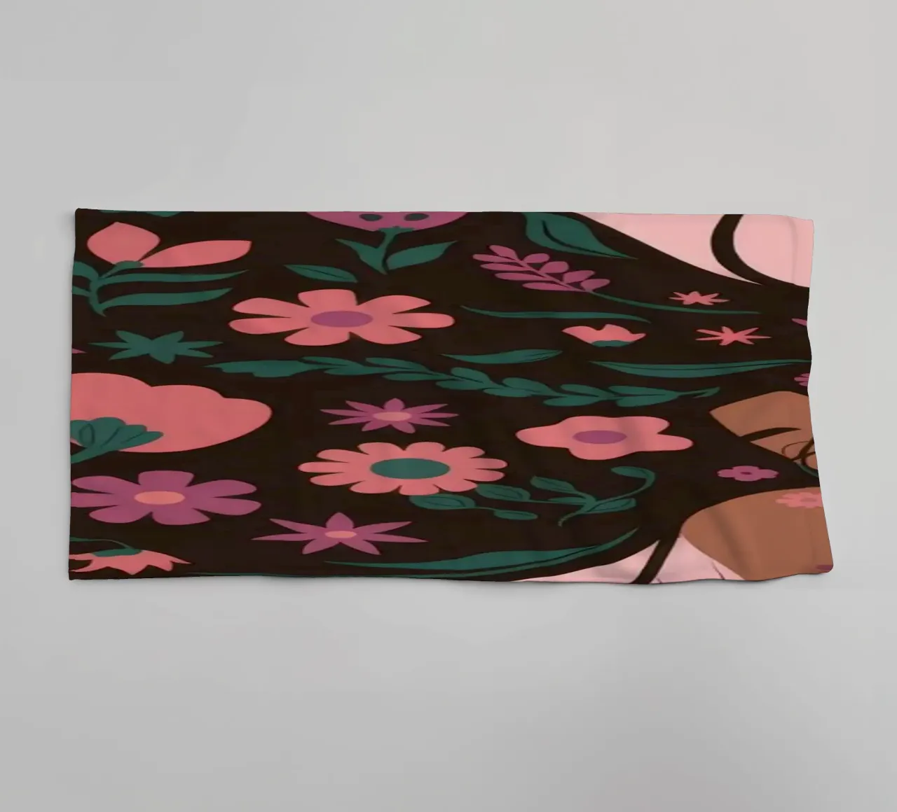 Serenità floreale asciugamano da bagno da Prism Palette