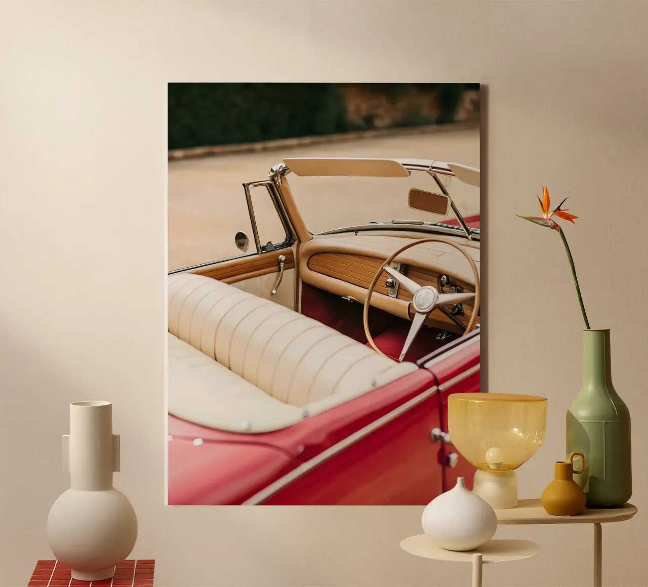 Auto d'epoca uniche tela con Cornice a cassetta da CAR EDITION