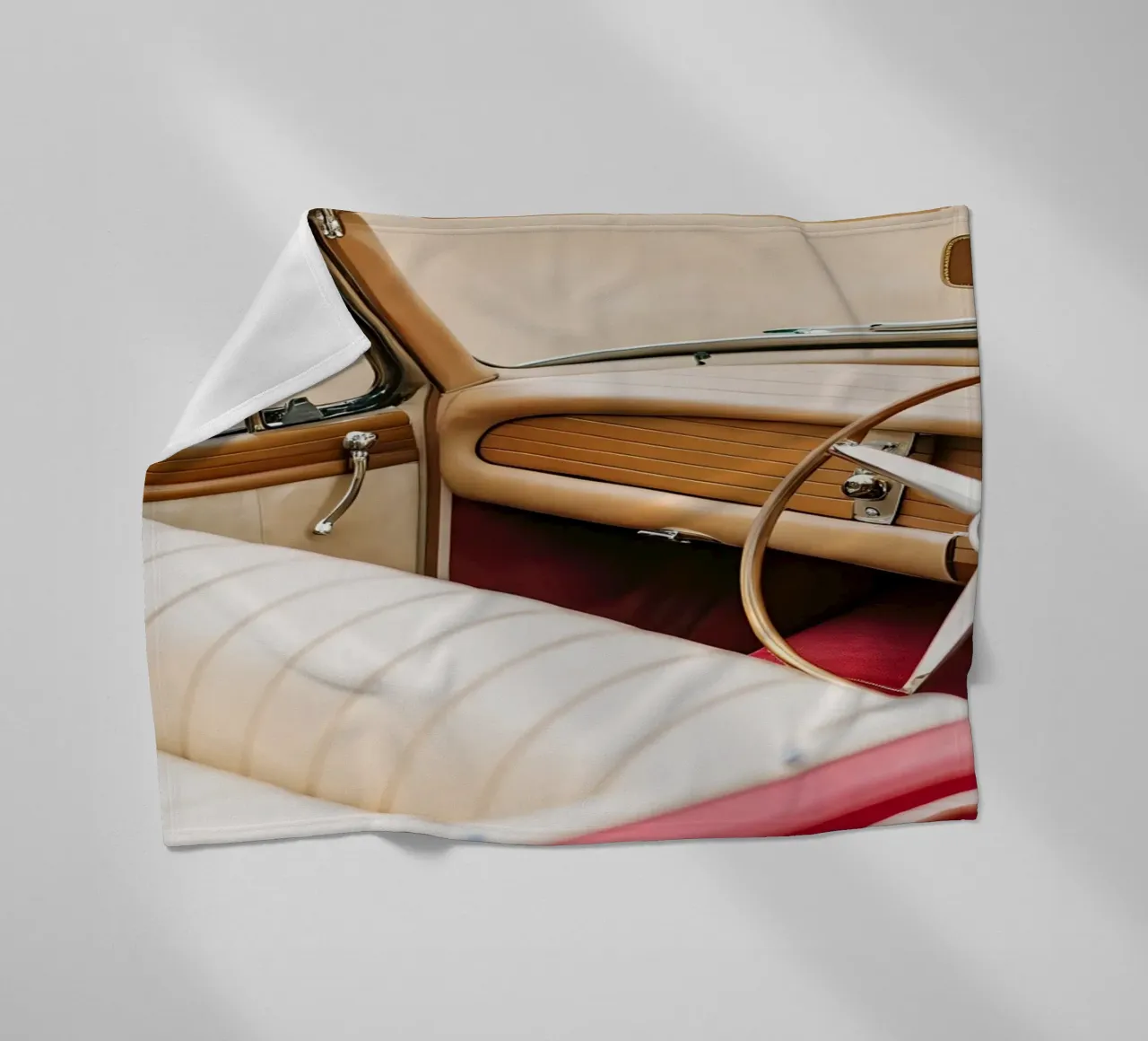 Einzigartige Oldtimer Fleecedecke von CAR EDITION