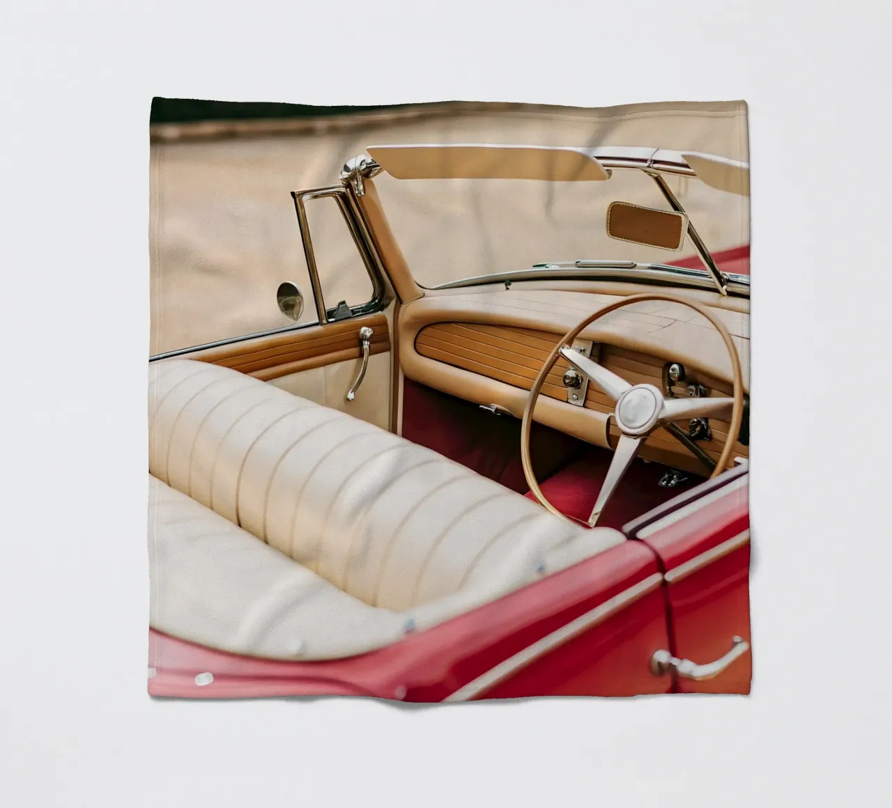 Einzigartige Oldtimer Fleecedecke von CAR EDITION