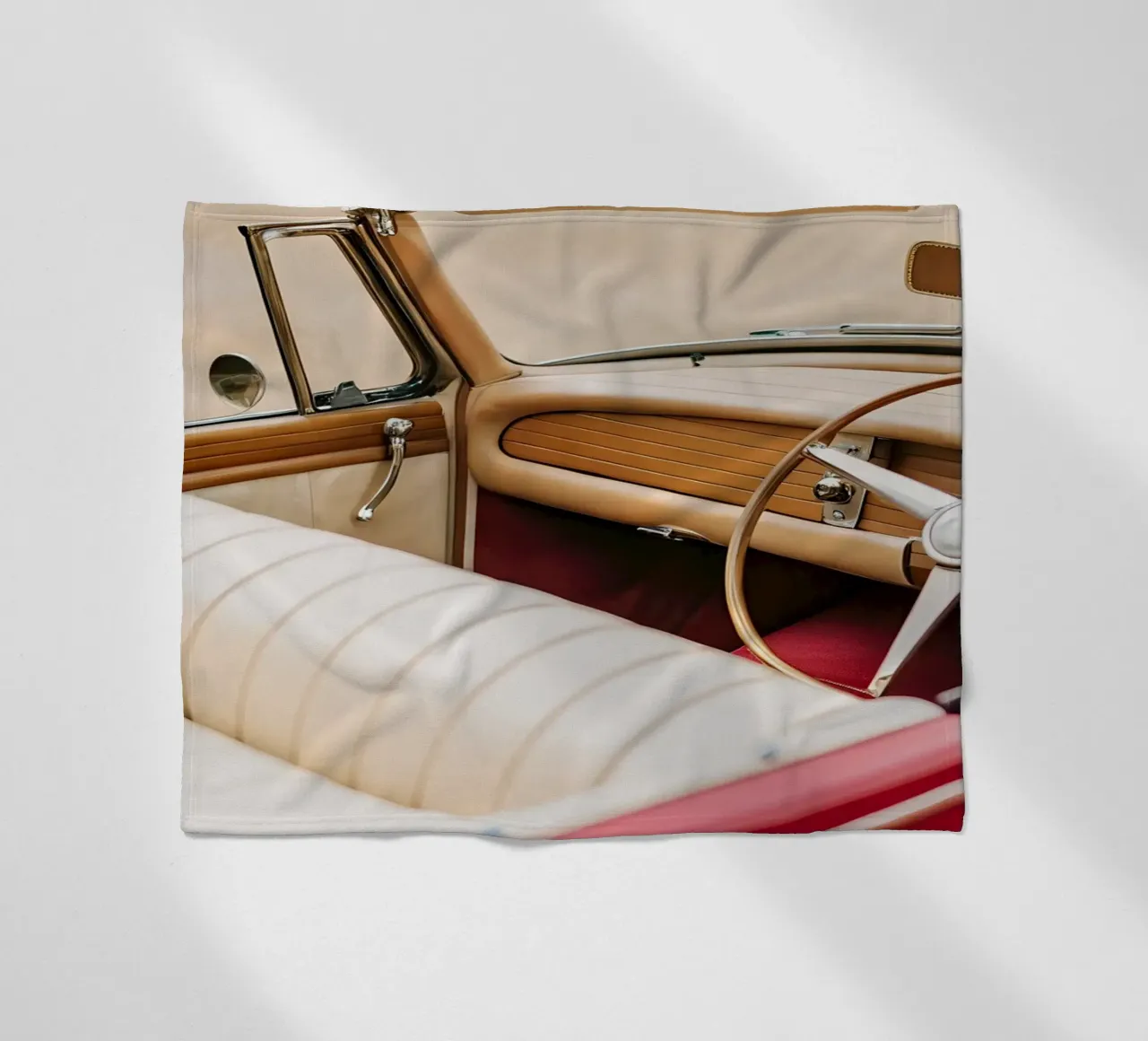 Einzigartige Oldtimer Fleecedecke von CAR EDITION