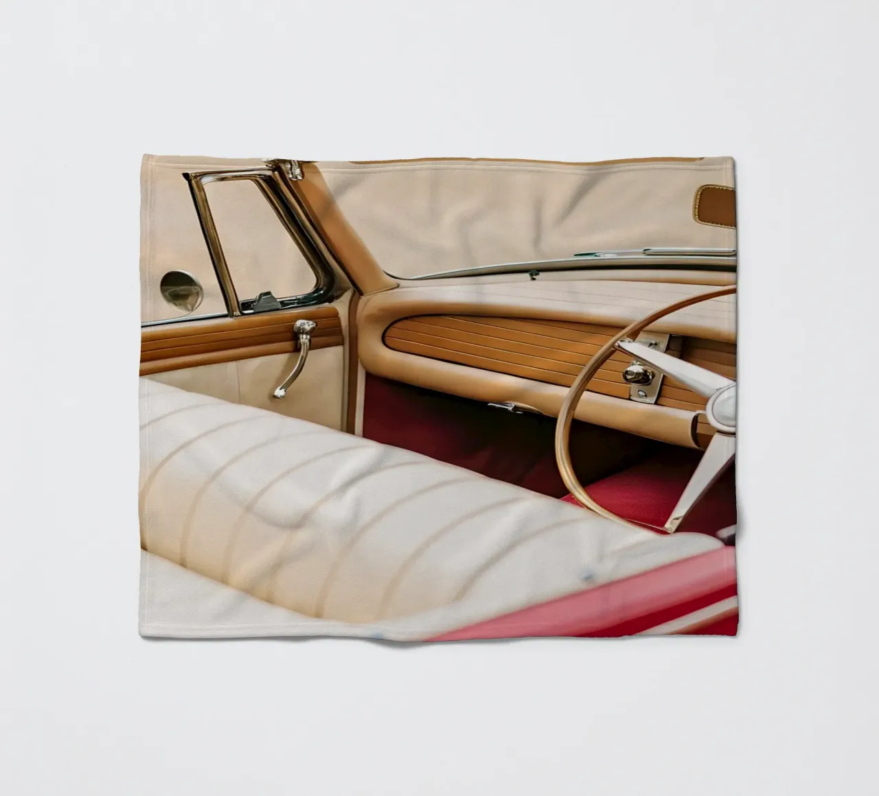 Einzigartige Oldtimer Fleecedecke von CAR EDITION