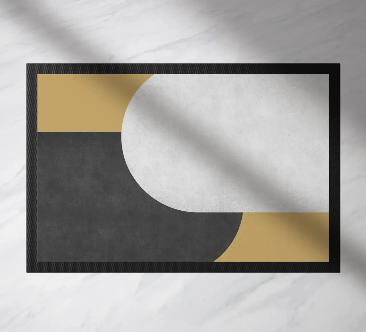 Halfmoon Colorblock - Oro Bianco Nero zerbino da MoonlightPrint