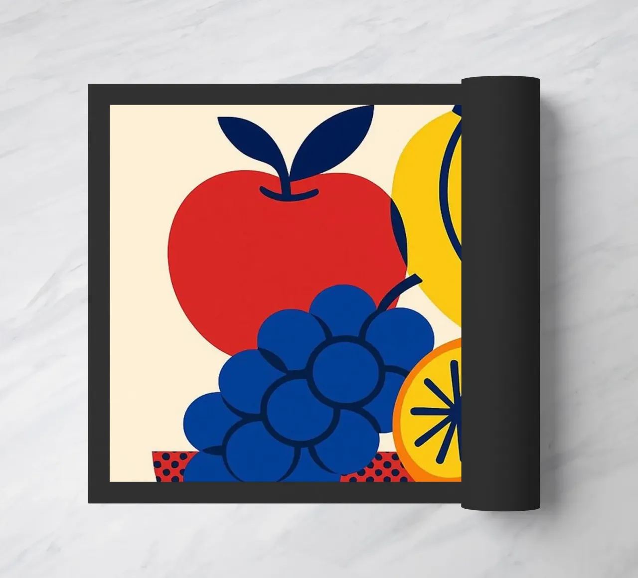 Fruits Éclatants - Il gusto del sole in una versione zerbino da Pop and Fruits - Affiches & posters
