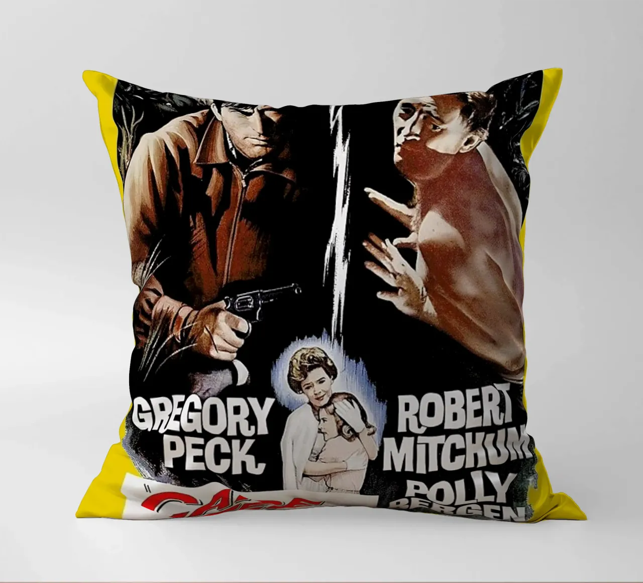 ‘Cape Fear’ Retro Movie Poster cuscino da Gallery Print and Art Limited
