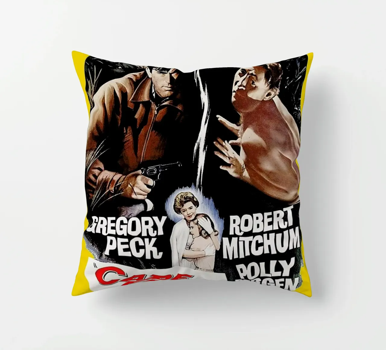 ‘Cape Fear’ Retro Movie Poster cuscino da Gallery Print and Art Limited