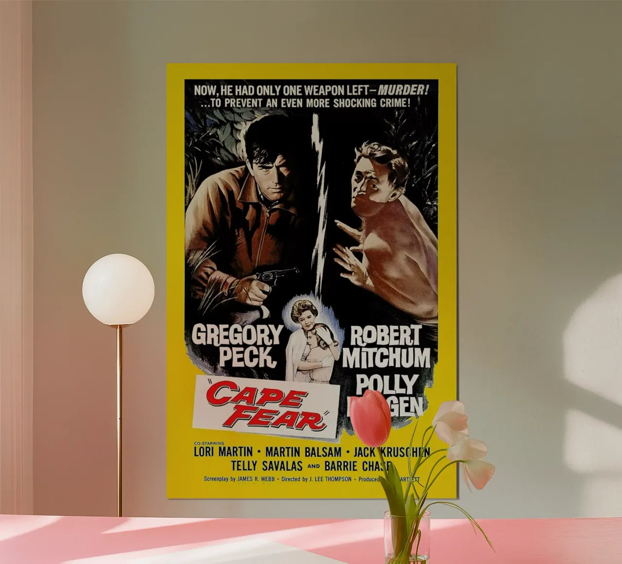 ‘Cape Fear’ Retro Movie Poster carta hahnemühle da Gallery Print and Art Limited