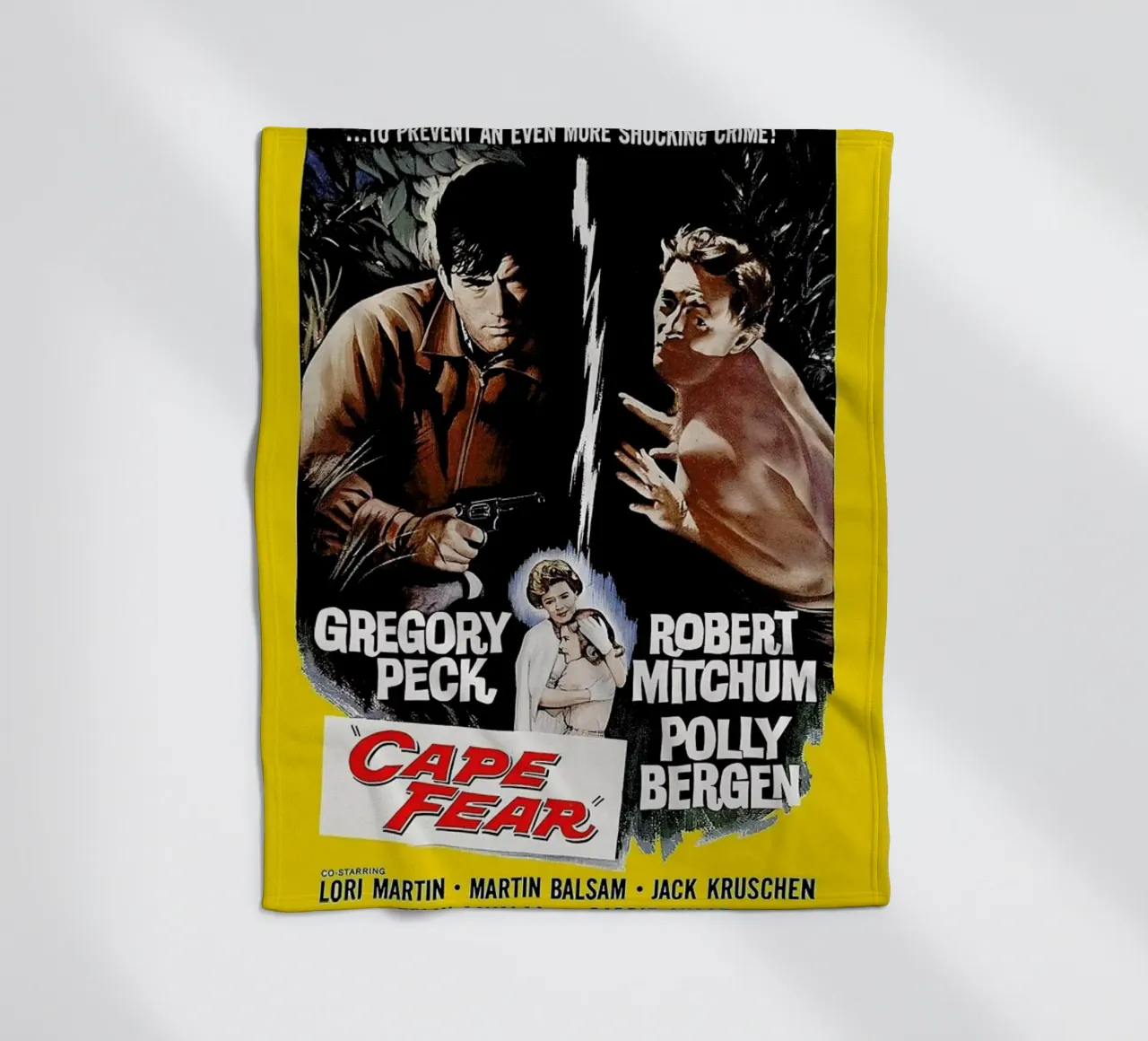 ‘Cape Fear’ Retro Movie Poster coperta in pile da Gallery Print and Art Limited