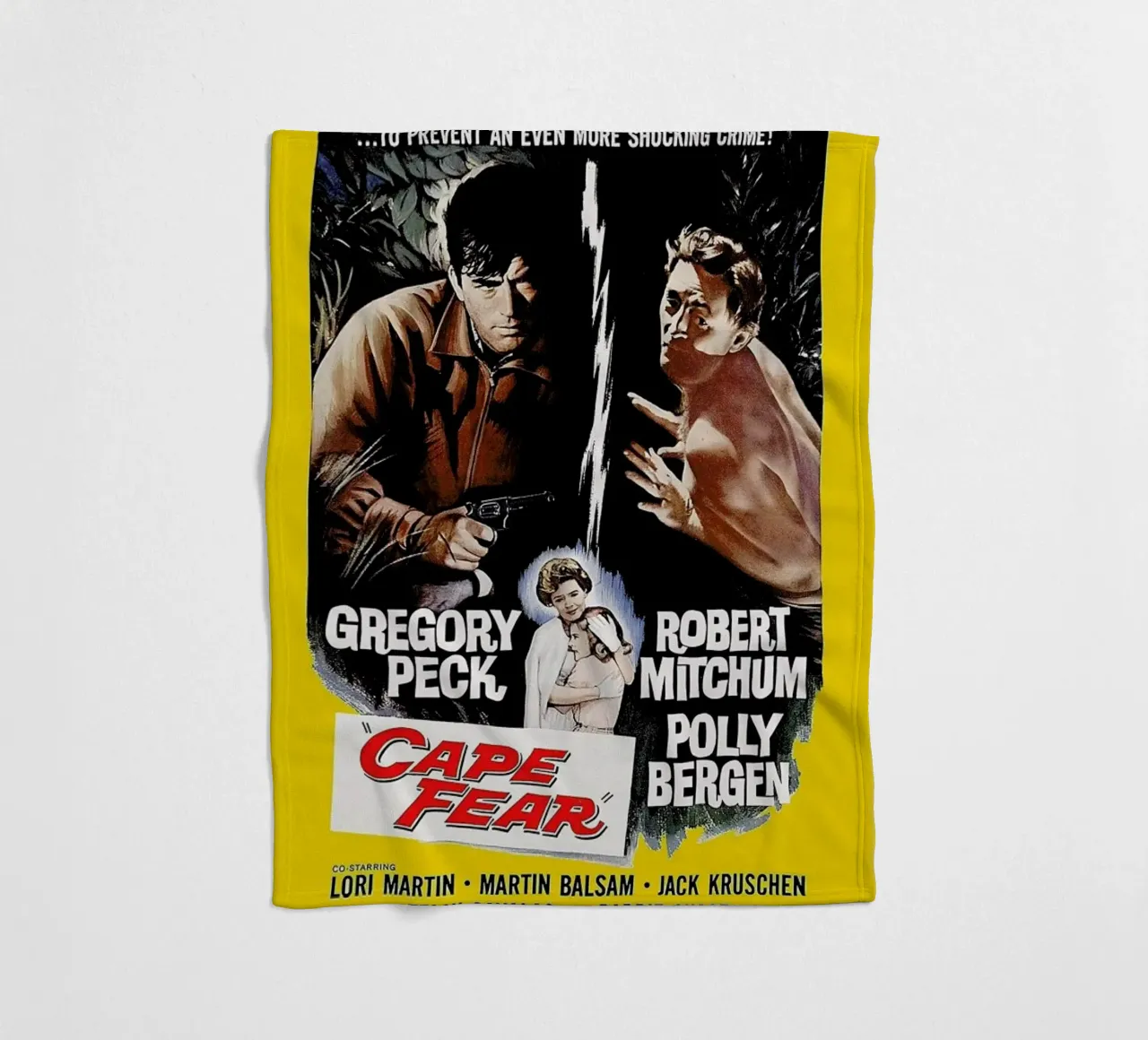 ‘Cape Fear’ Retro Movie Poster coperta in pile da Gallery Print and Art Limited