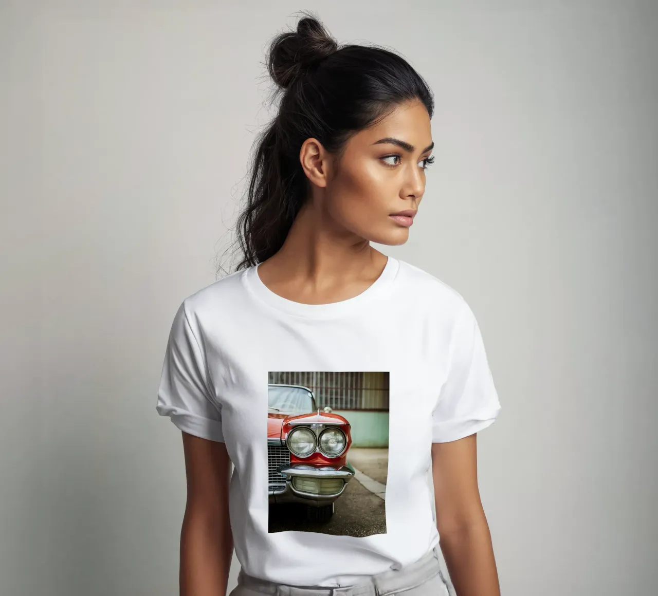 Frontale rosso per auto d'epoca t-shirt da CAR EDITION