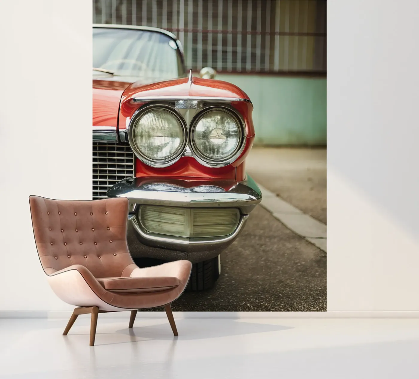 Red Classic Car Front photo wallpaper by CAR EDITION