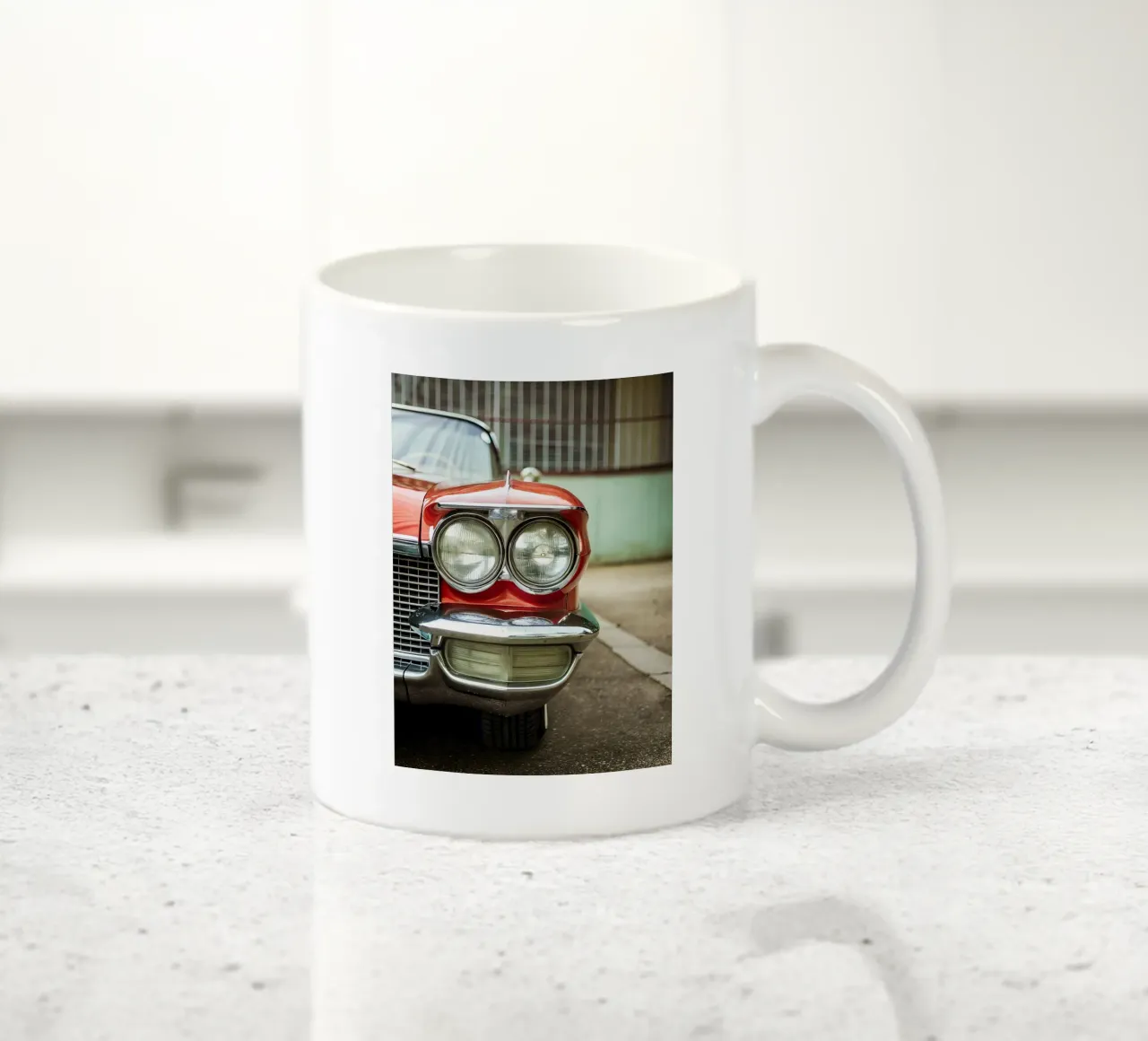 Frontale rosso per auto d'epoca tazza in ceramica da CAR EDITION
