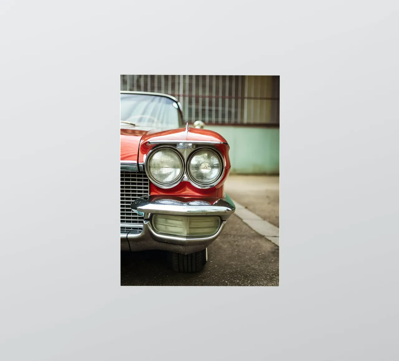 Rote Oldtimer-Front Sticker von CAR EDITION