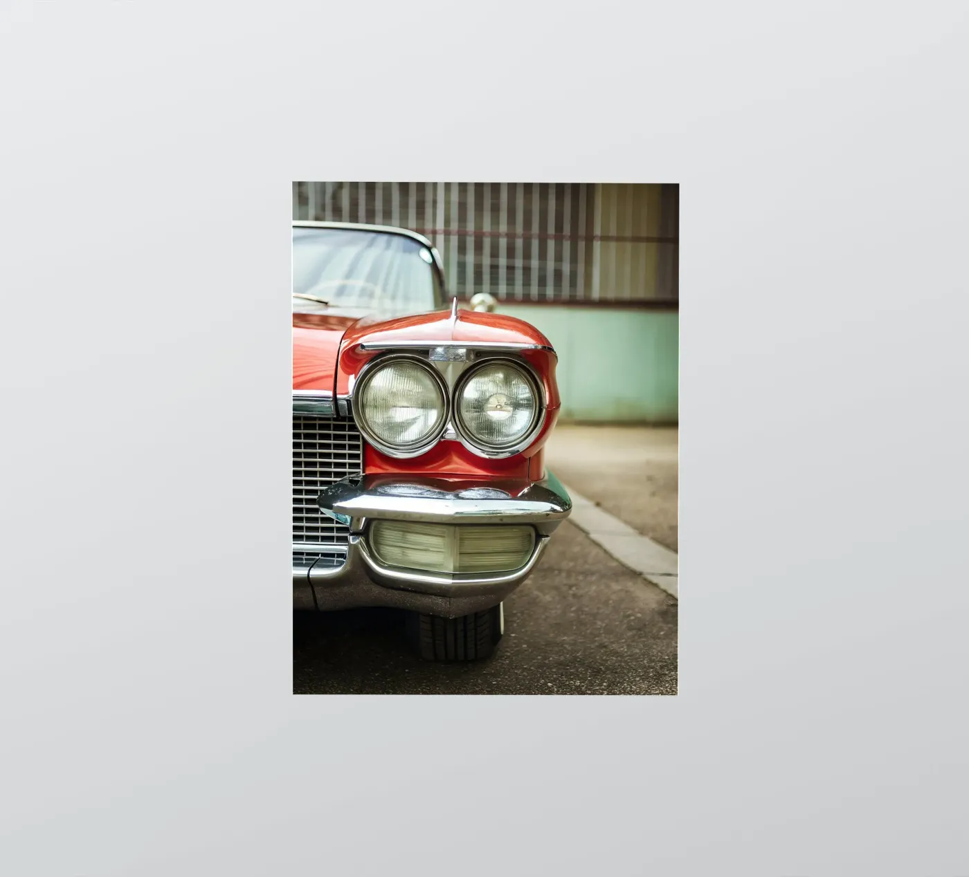 Frontale rosso per auto d'epoca adesivo da CAR EDITION