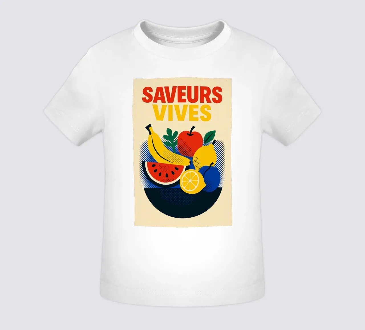 Saveurs Vives - Pieno di frutta e di sole maglietta neonato da Pop and Fruits - Affiches & posters