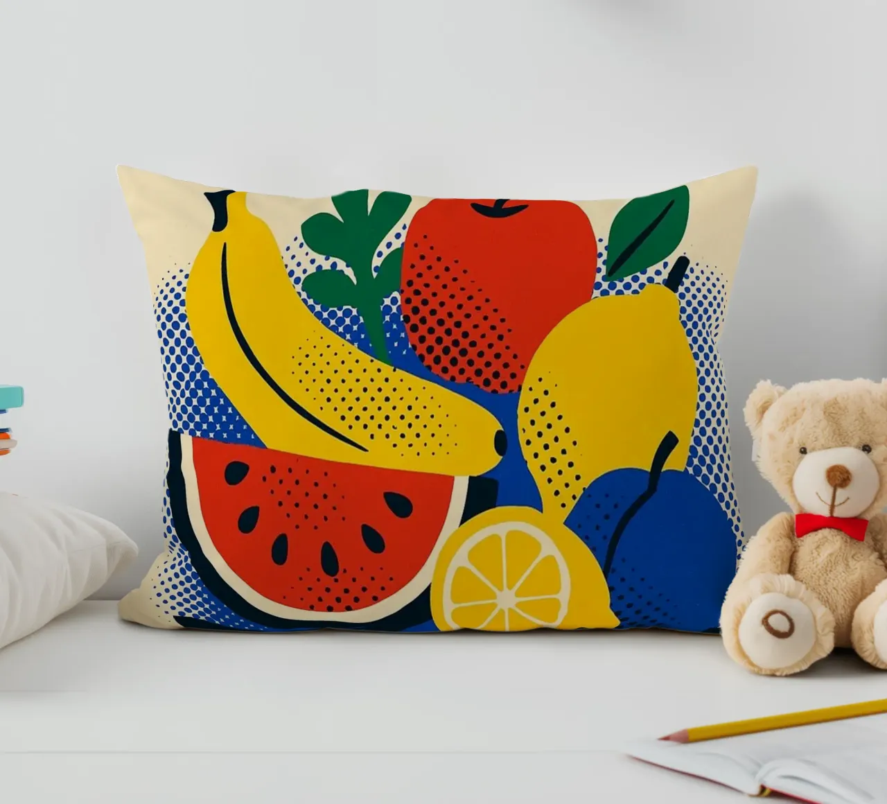 Saveurs Vives - Pieno di frutta e di sole cuscino da Pop and Fruits - Affiches & posters
