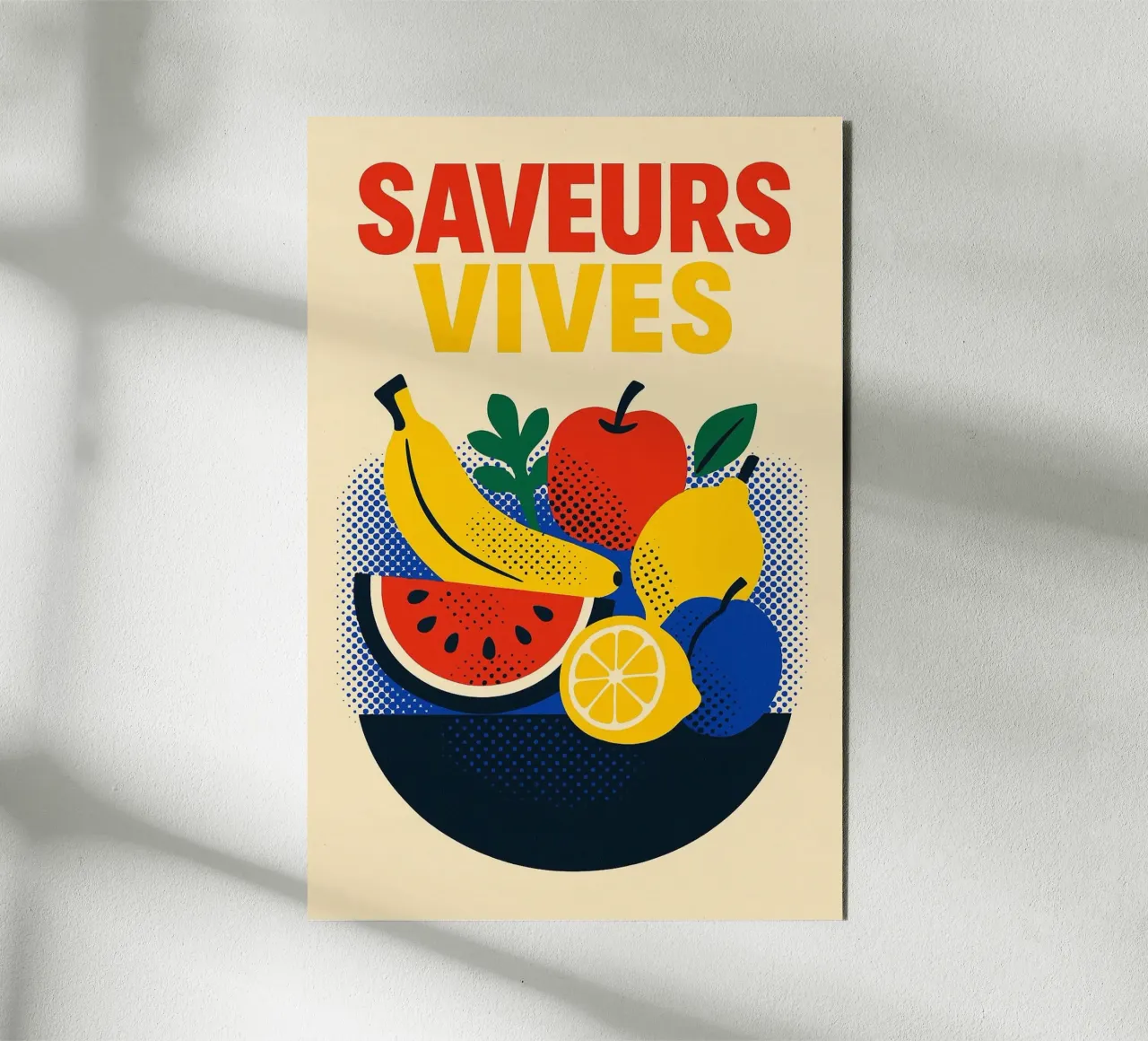 Saveurs Vives - Voller Früchte und Sonne Forex-Platte von Pop and Fruits - Affiches & posters
