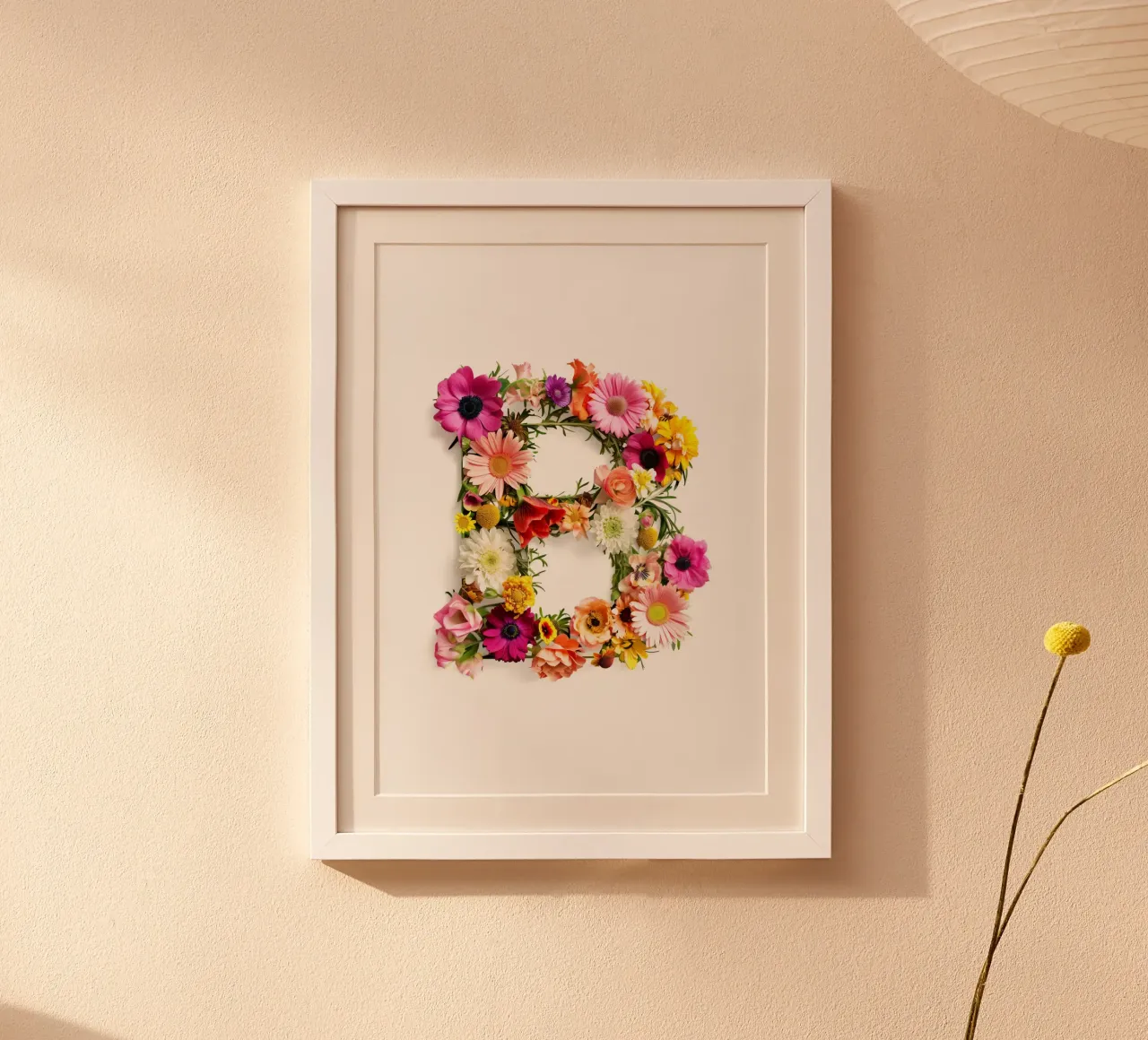 Blumenbuchstabe B Hahnemühle von My Tiny Home