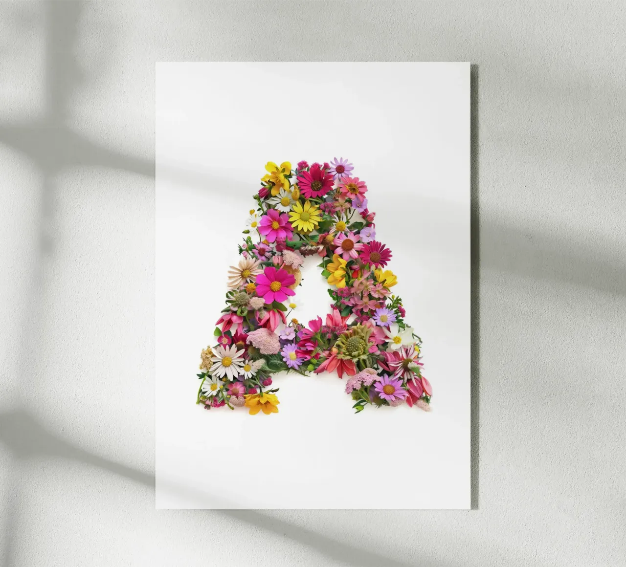 Fiore lettera A plexiglass da My Tiny Home