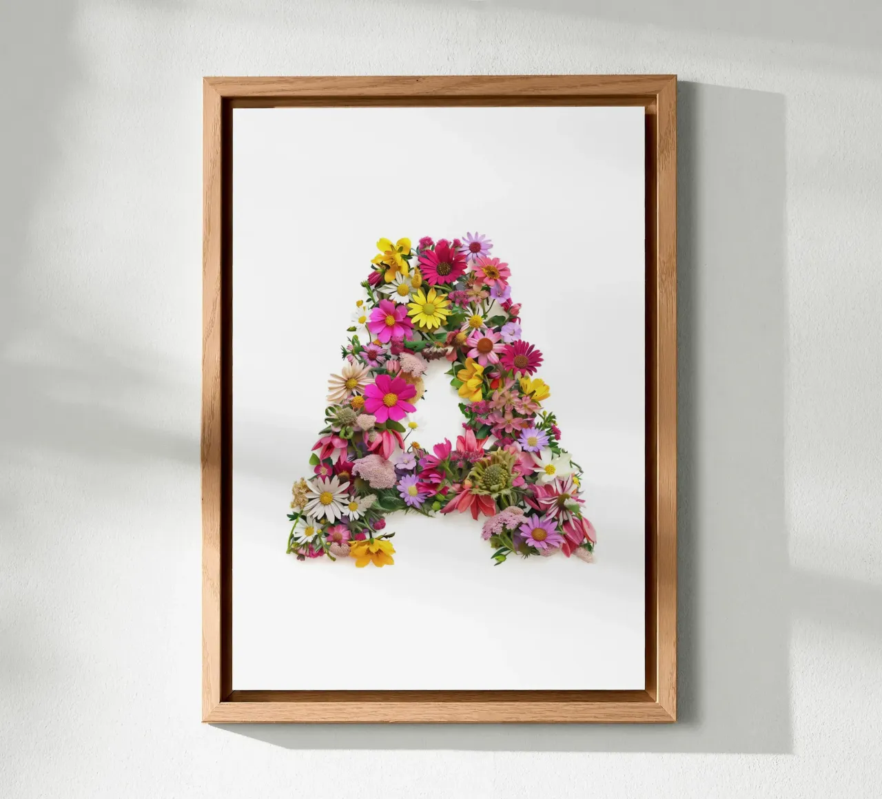 Flower letter A forex plate by My Tiny Home