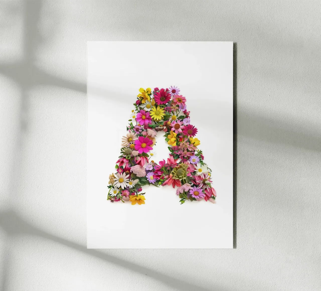 Flower letter A forex plate by My Tiny Home