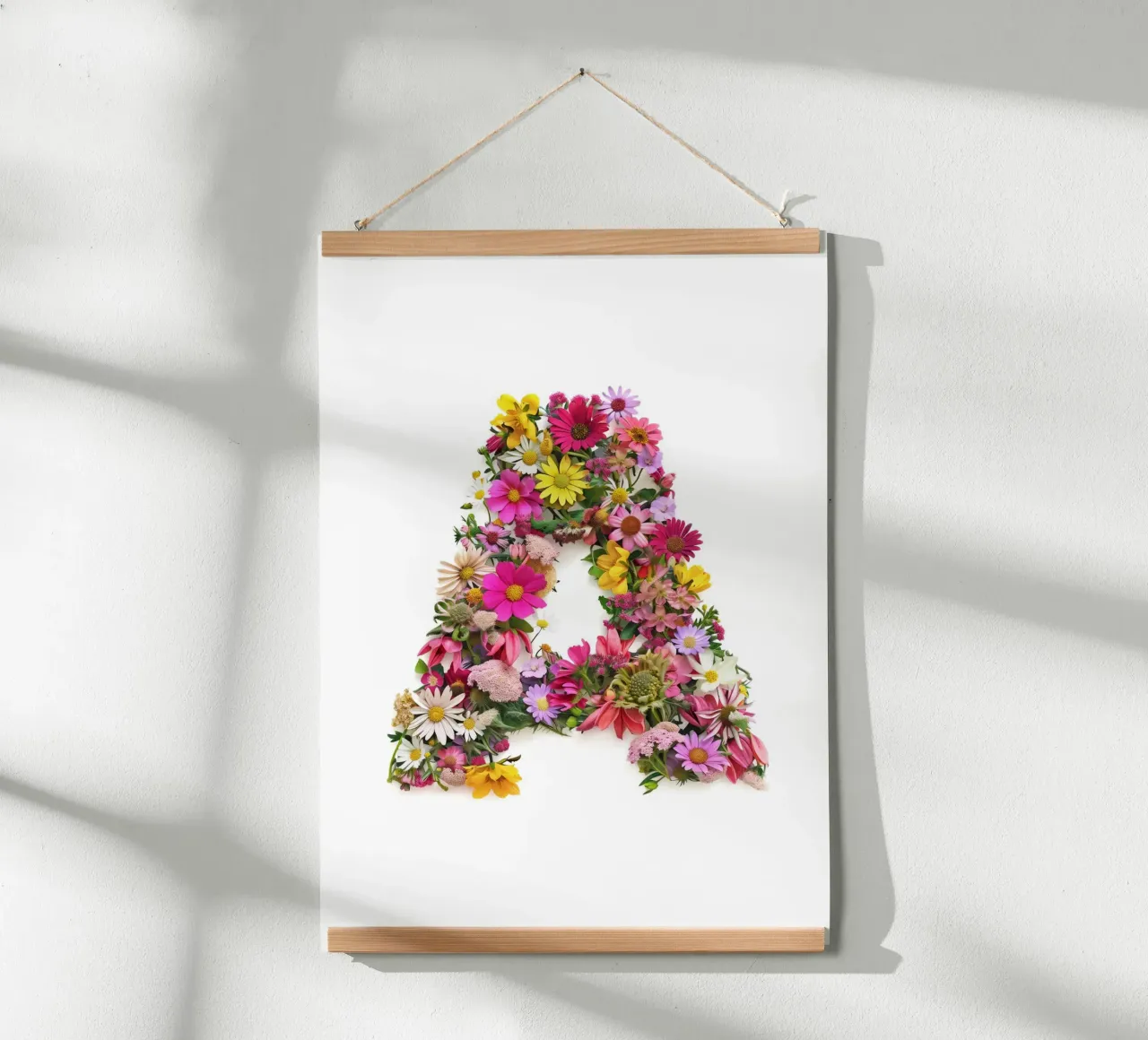 Blumenbuchstabe A Hahnemühle von My Tiny Home