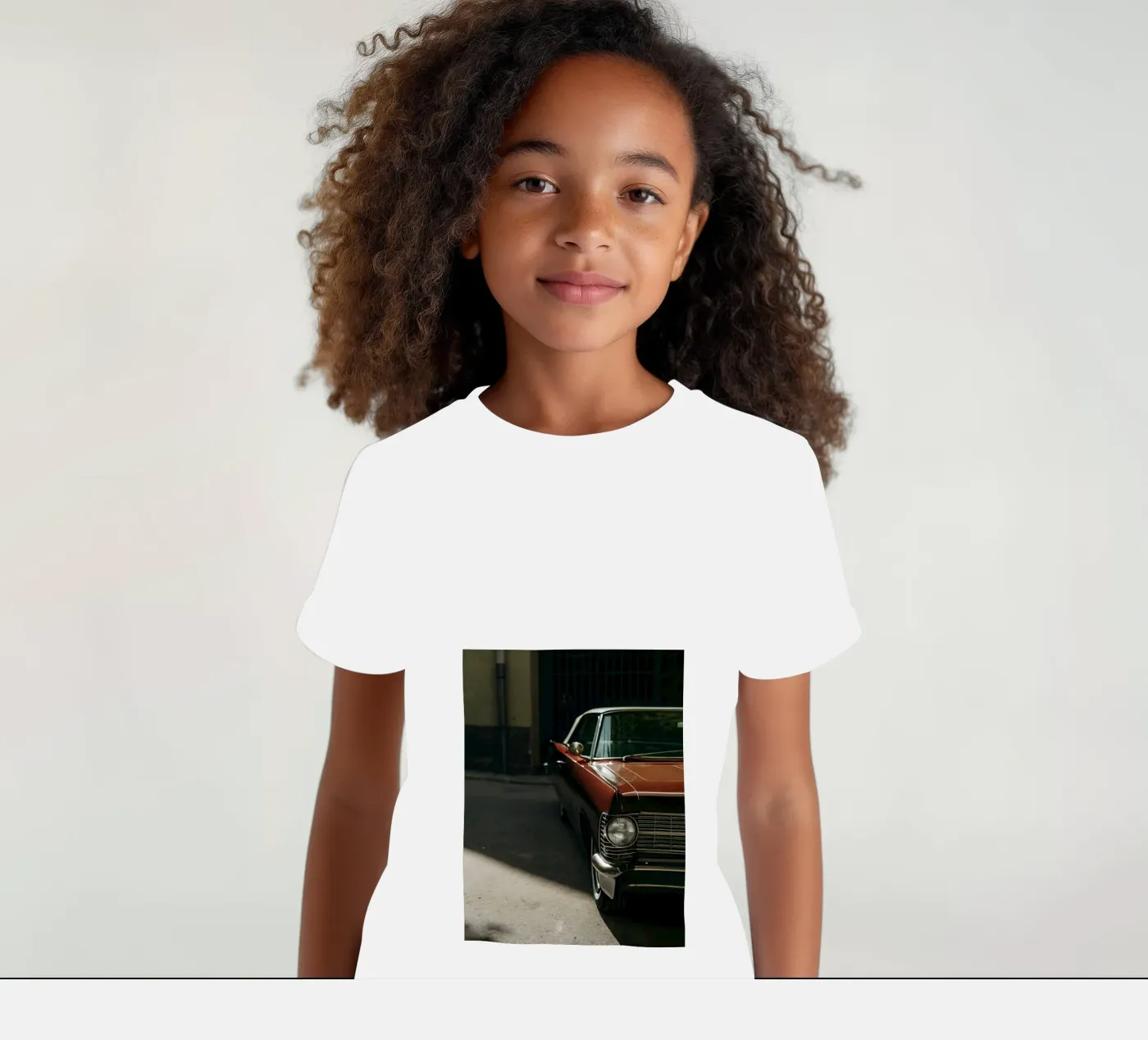 Rote Oldtimer-Front Kinder T-Shirt von CAR EDITION