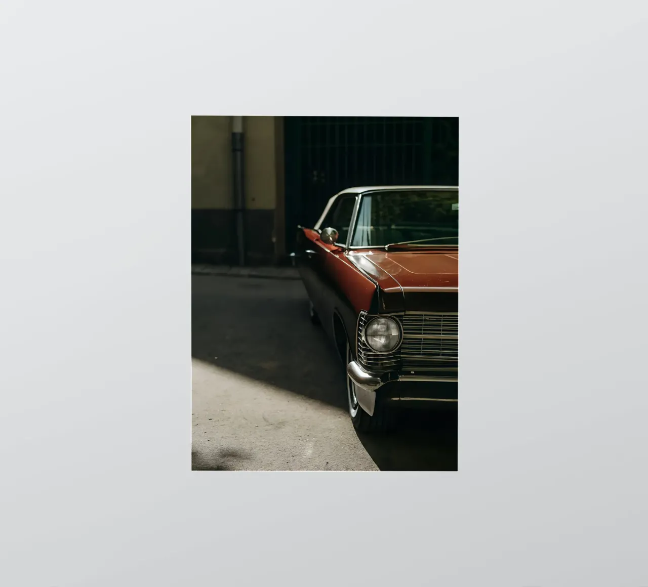 Rote Oldtimer-Front Sticker von CAR EDITION