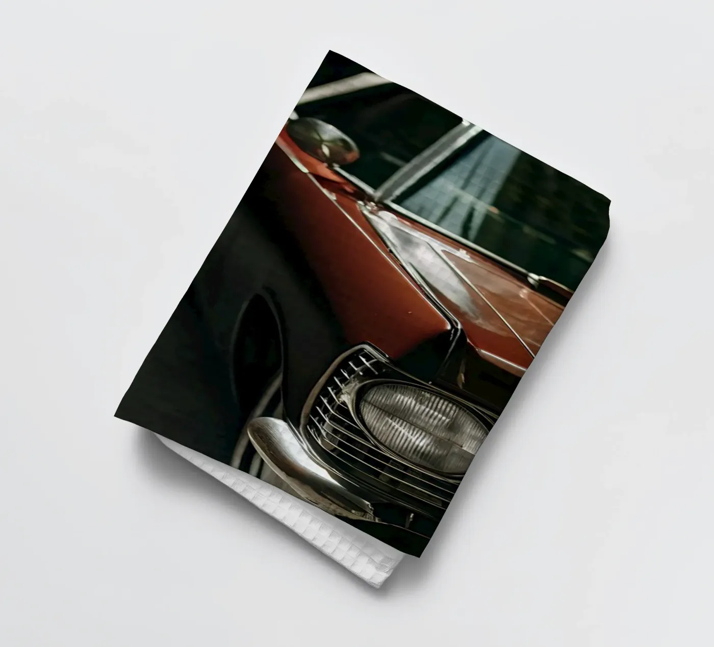 Rote Oldtimer-Front Geschirrtuch von CAR EDITION