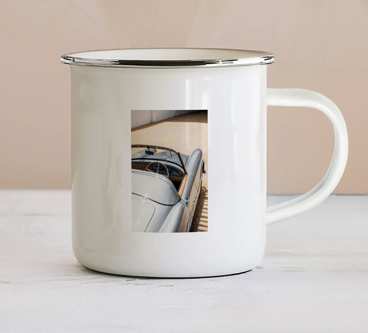 Auto d'epoca tazza in smalto da CAR EDITION